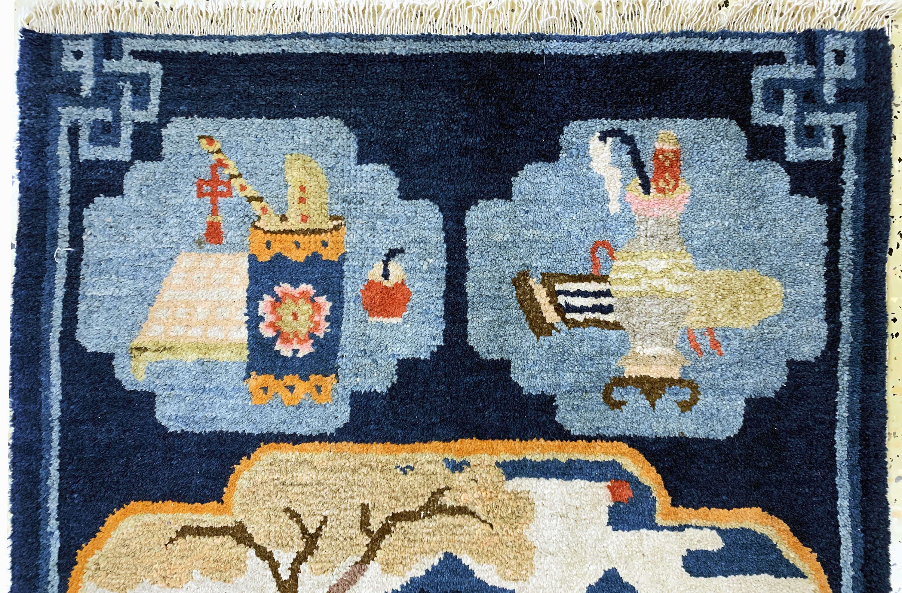 Detail a: Pao Tow antik, China, um 1900, Wolle auf Baumwolle, ca. 113 x 64 cm, EHZ: 2-3
