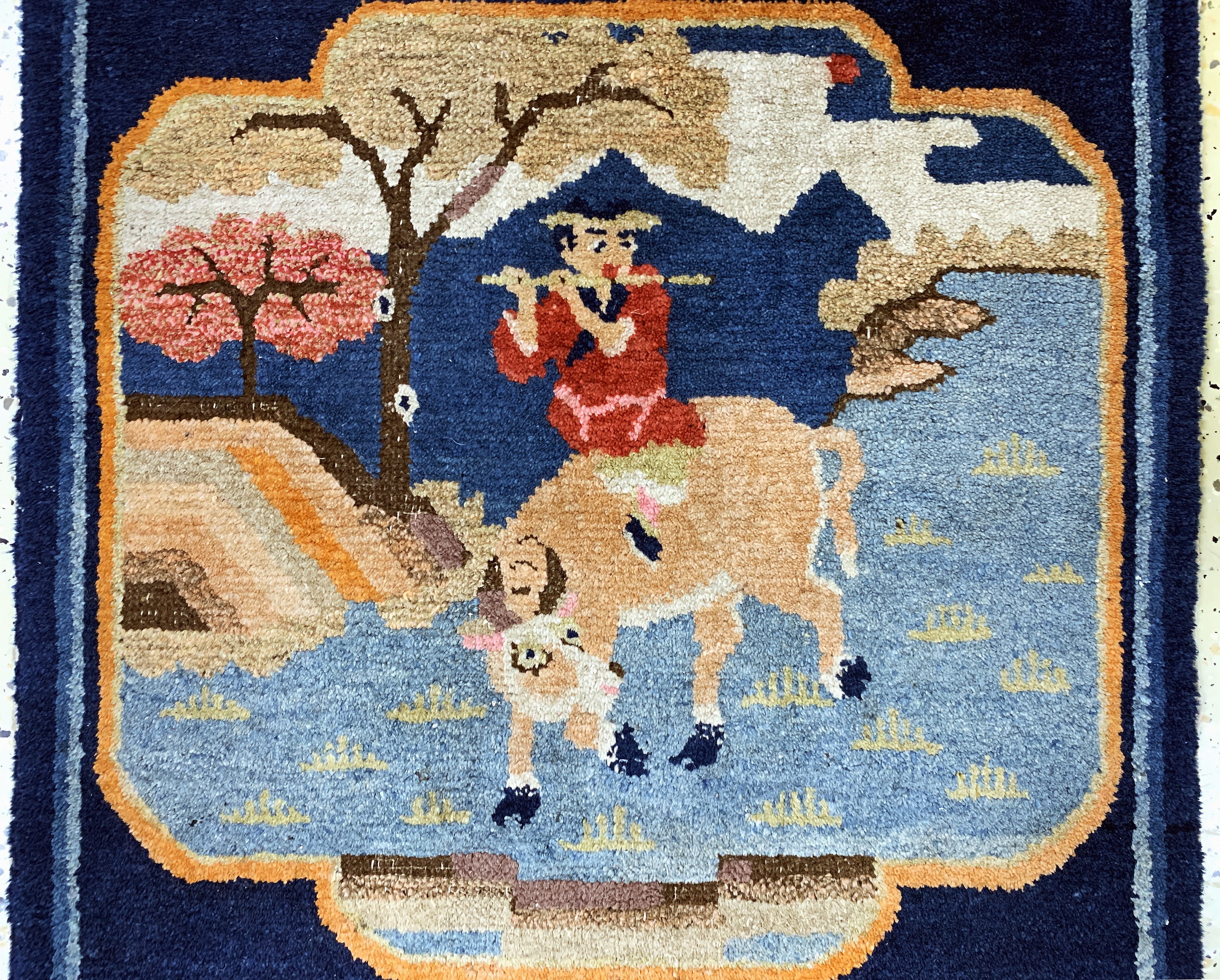 Detail b: Pao Tow antik, China, um 1900, Wolle auf Baumwolle, ca. 113 x 64 cm, EHZ: 2-3
