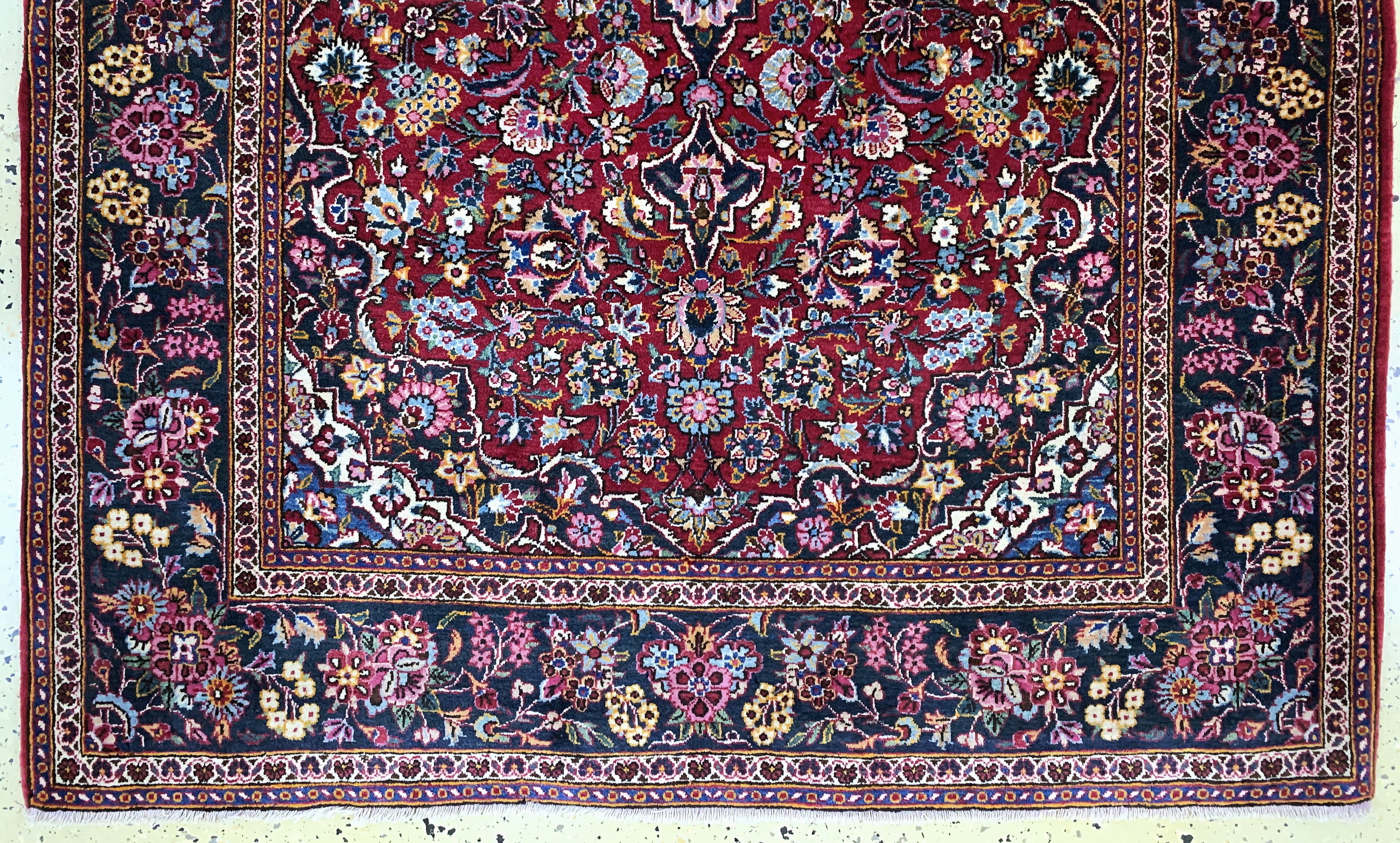 Detail c: Keschan alt, Persien, Anfang 20.Jhd, Wolle auf Baumwolle, ca. 206 x 133 cm, gereinigt, EHZ: 2