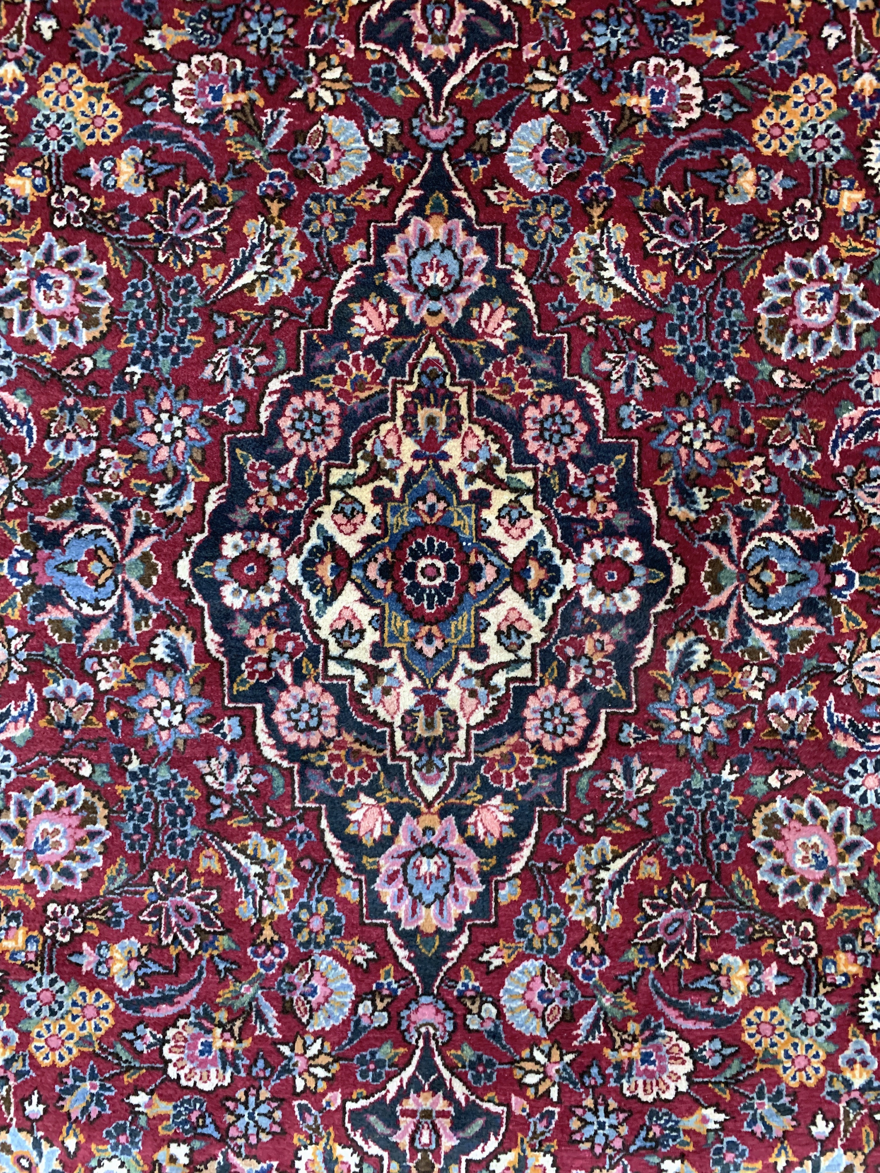 Detail d: Keschan alt, Persien, Anfang 20.Jhd, Wolle auf Baumwolle, ca. 206 x 133 cm, gereinigt, EHZ: 2