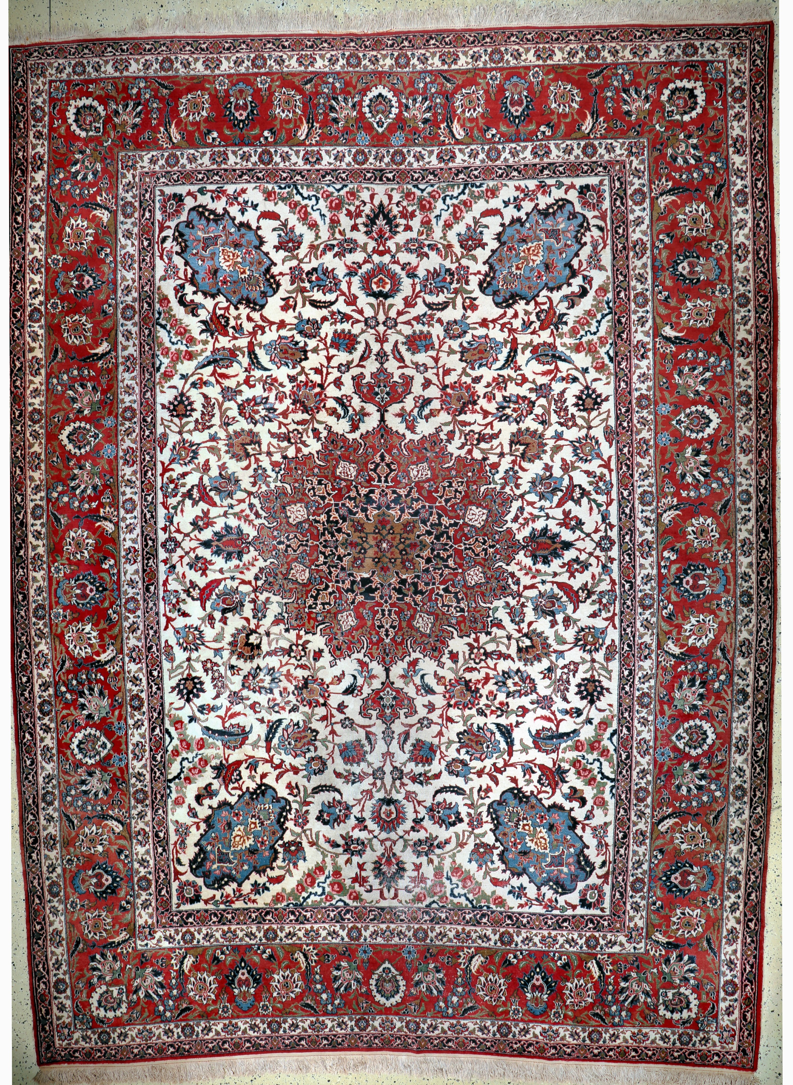 Image 27142241 - Esfahan alt, Persien, Anfang 20.Jhd, Korkwolle auf Baumwolle, ca. 405 x 300 cm, ...