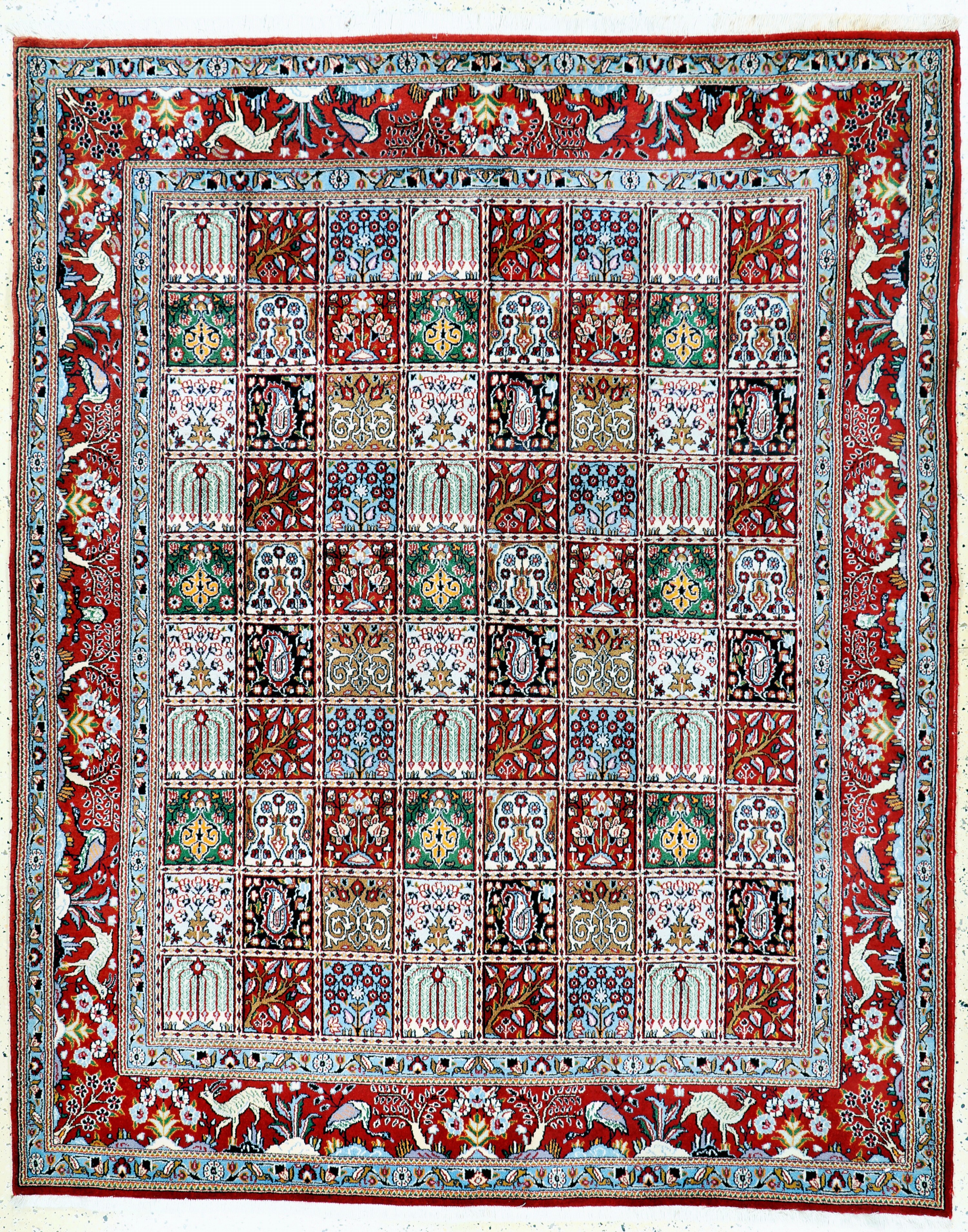 Image 27142243 - Mud fein, Persien, Ende 20.Jhd, Korkwolle auf Baumwolle, ca. 247 x 200 cm, EHZ: 2 ...