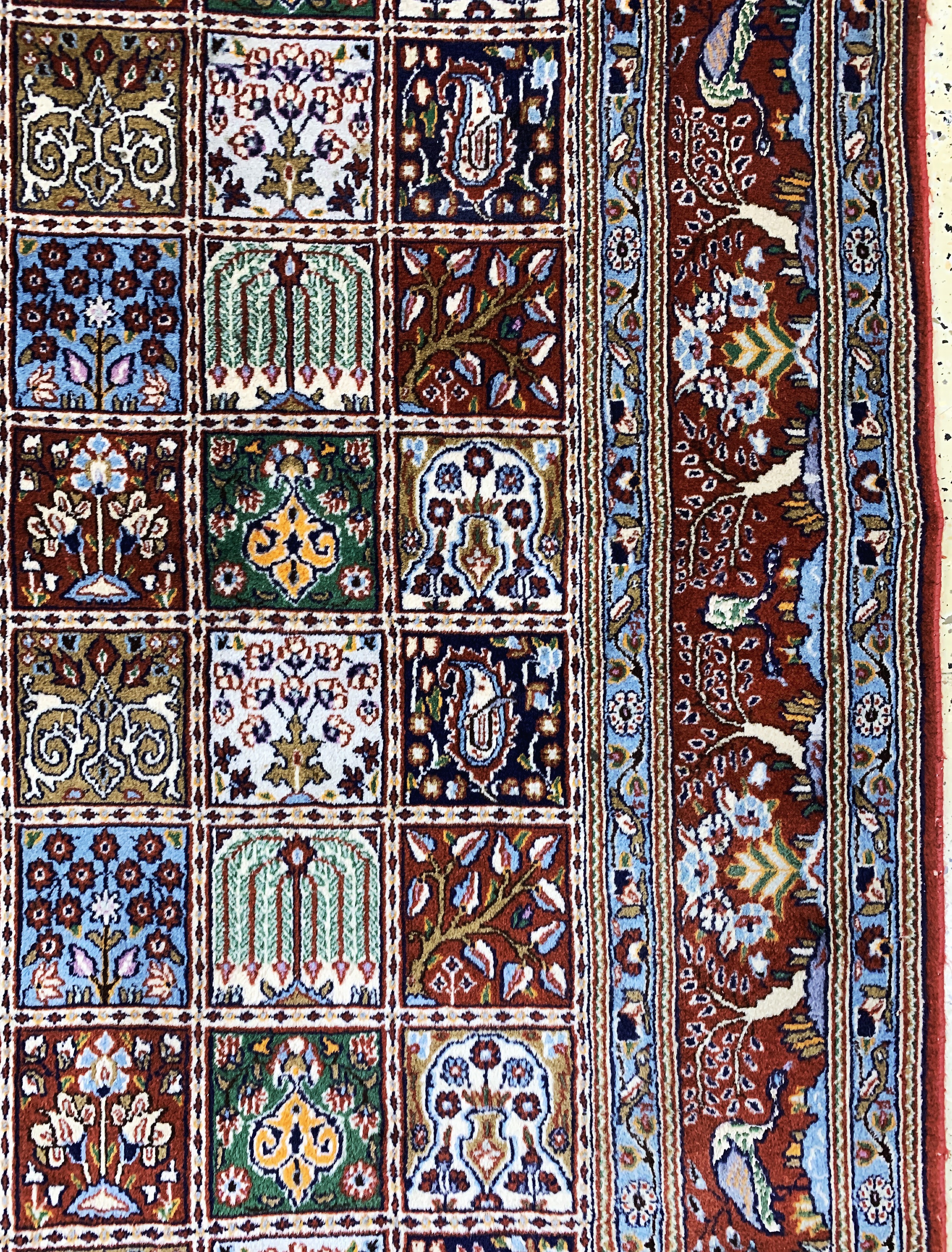 Detail d: Mud fein, Persien, Ende 20.Jhd, Korkwolle auf Baumwolle, ca. 247 x 200 cm, EHZ: 2