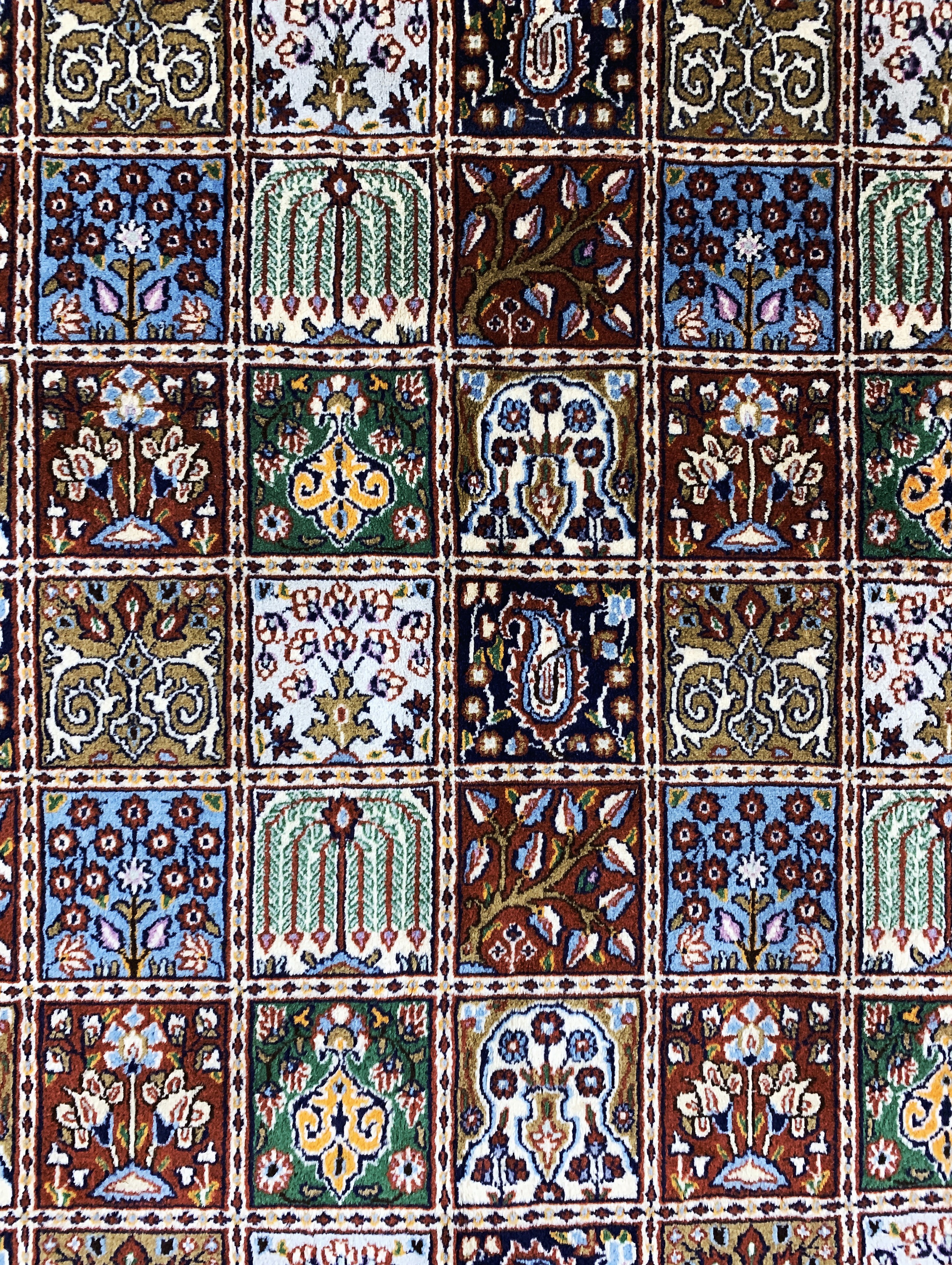 Detail e: Mud fein, Persien, Ende 20.Jhd, Korkwolle auf Baumwolle, ca. 247 x 200 cm, EHZ: 2