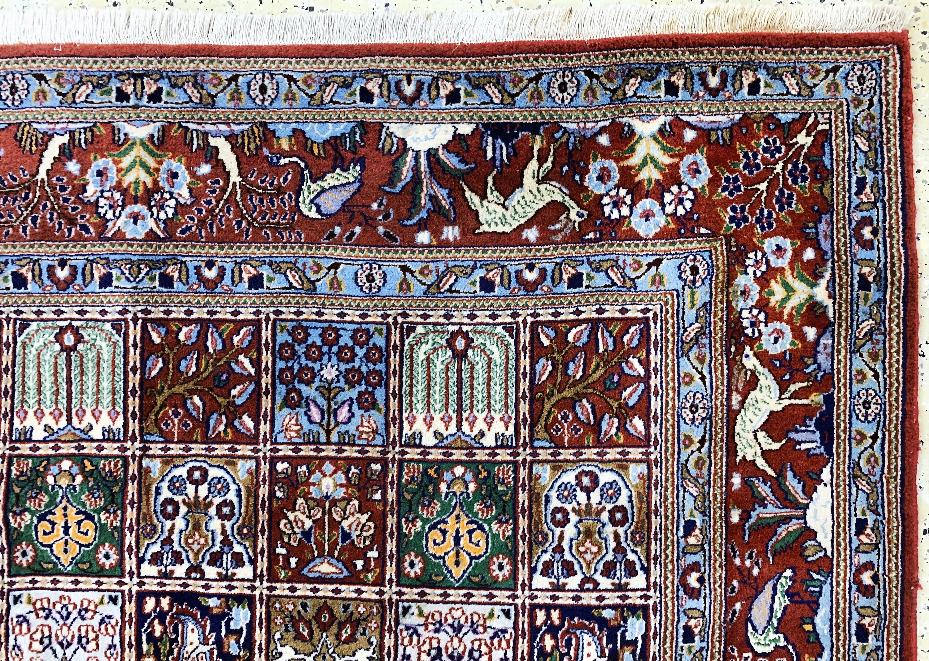 Detail f: Mud fein, Persien, Ende 20.Jhd, Korkwolle auf Baumwolle, ca. 247 x 200 cm, EHZ: 2