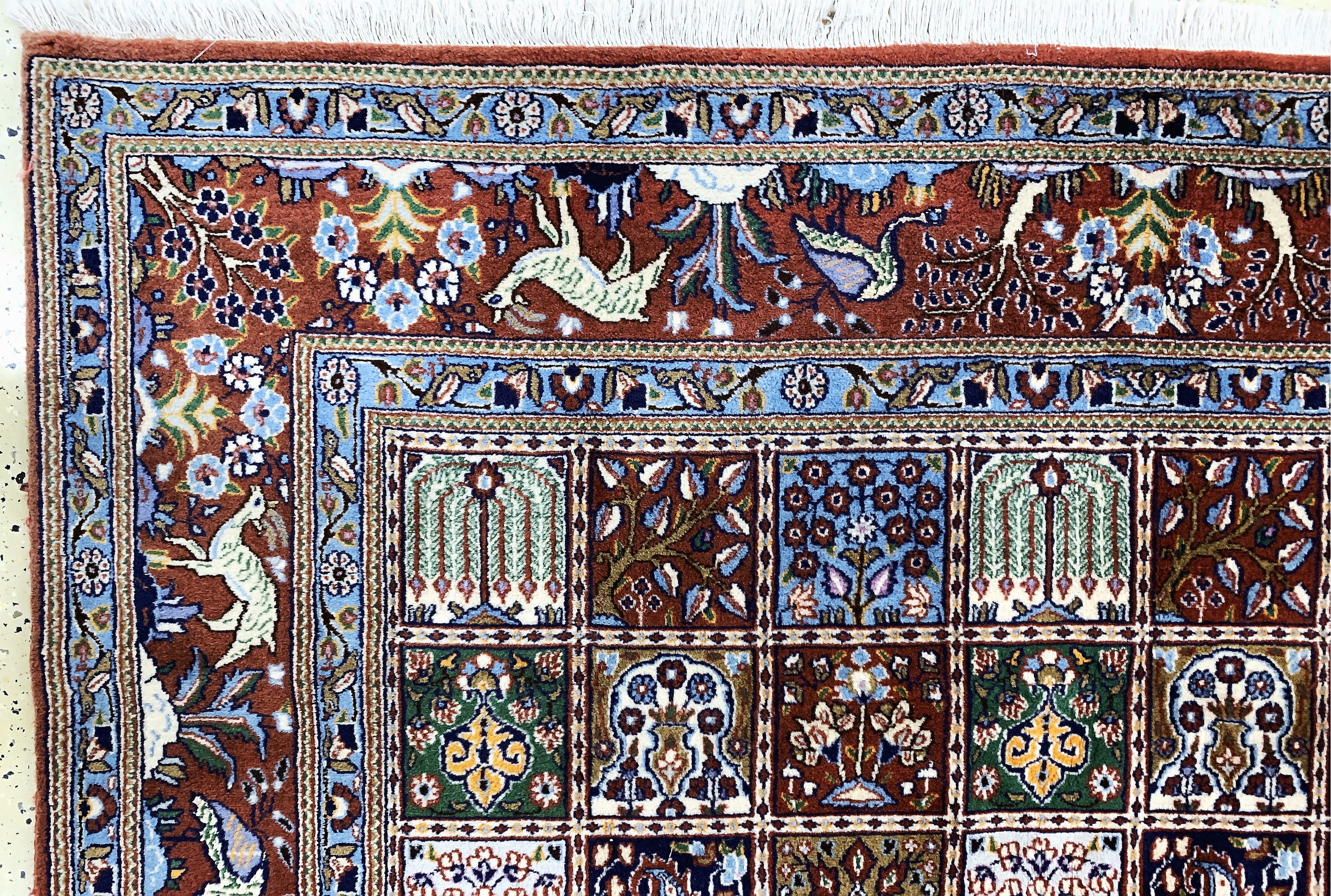 Detail g: Mud fein, Persien, Ende 20.Jhd, Korkwolle auf Baumwolle, ca. 247 x 200 cm, EHZ: 2