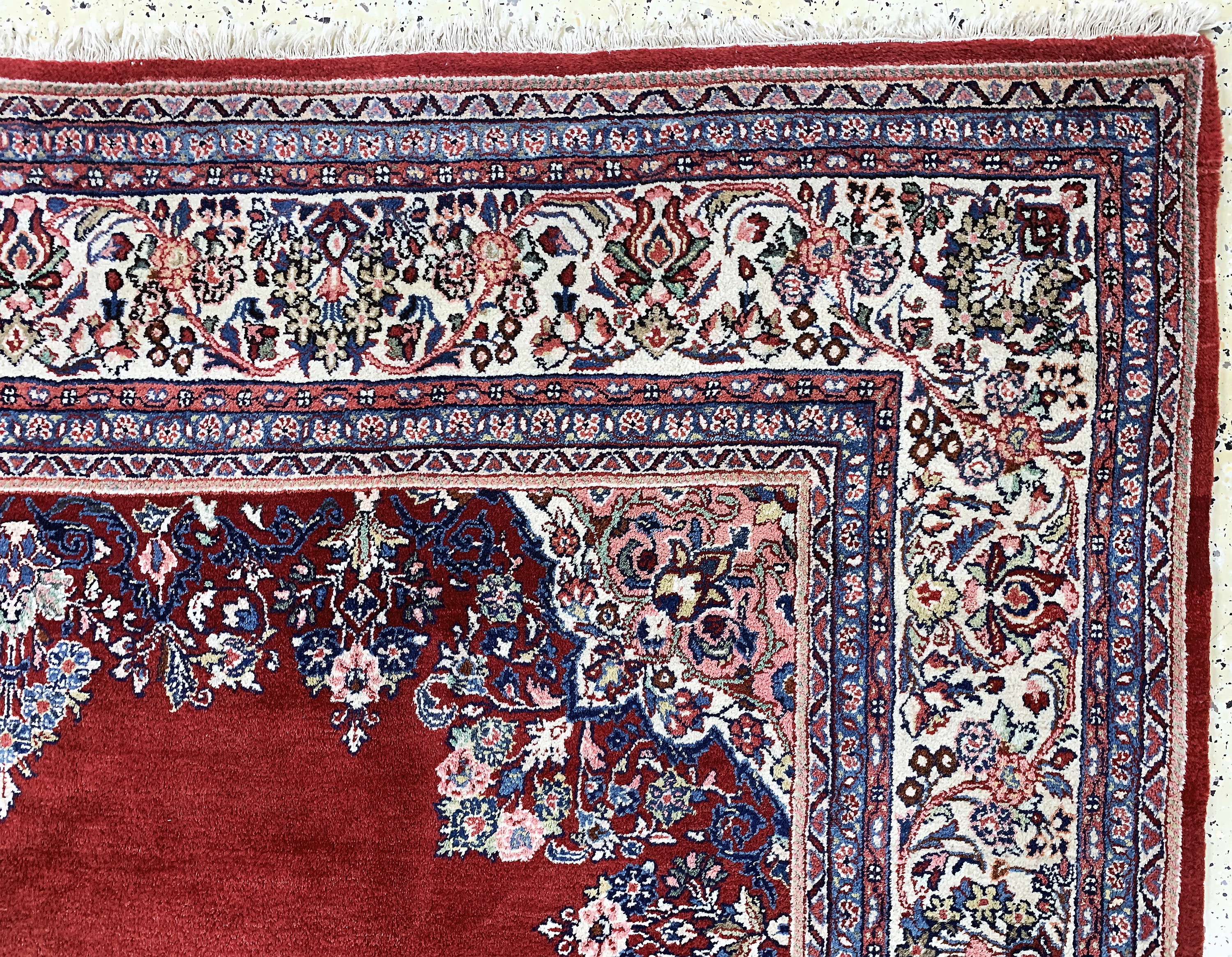 Detail d: Sarogh alt, Persien, Mitte 20.Jhd, Wolle auf Baumwolle, ca. 250 x 245 cm, EHZ: 2(Abrasch)