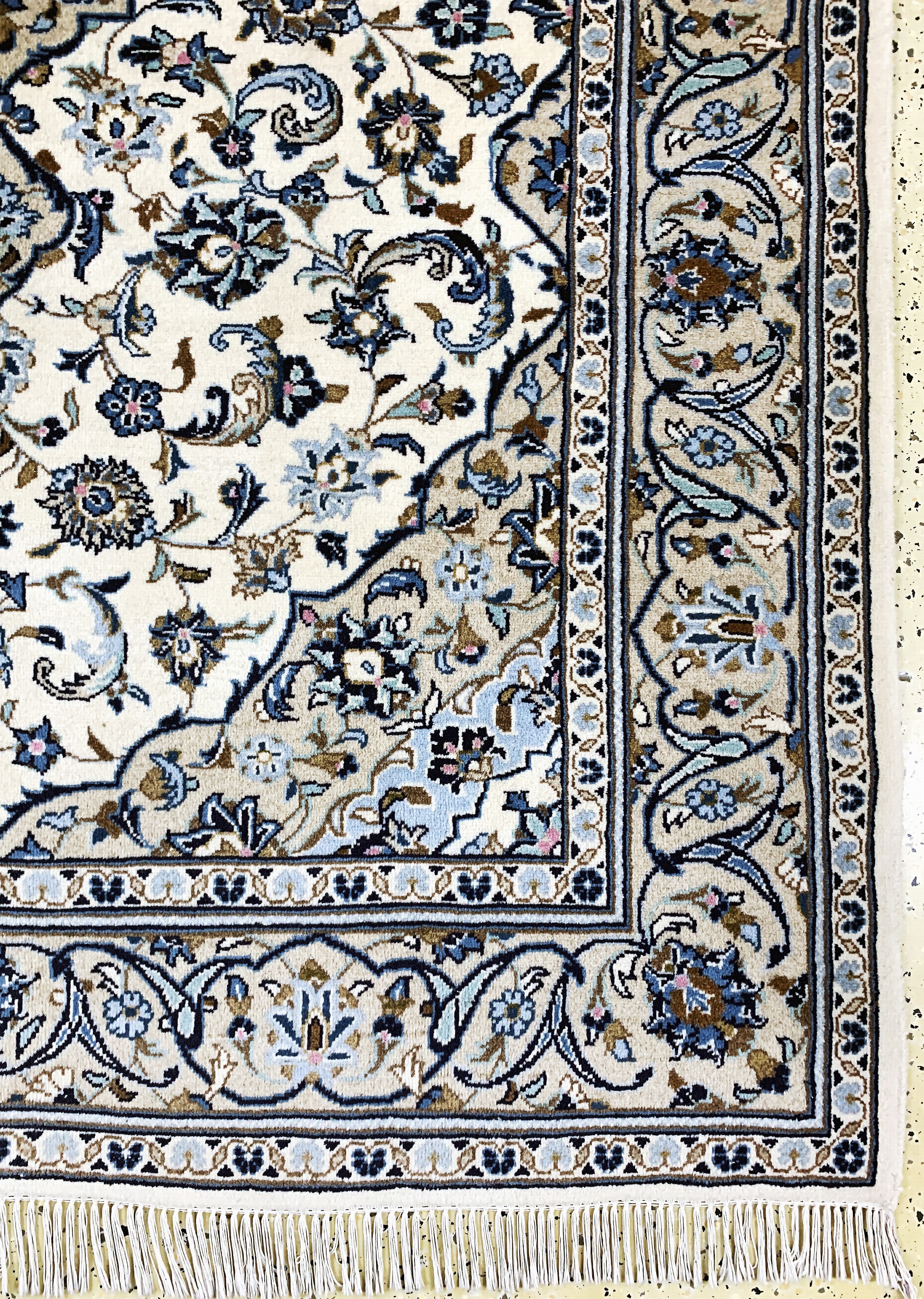 Detail a: Keschan, Persien, Ende 20.Jhd, Wolle auf Baumwolle, ca. 255 x 150 cm, EHZ: 1-2