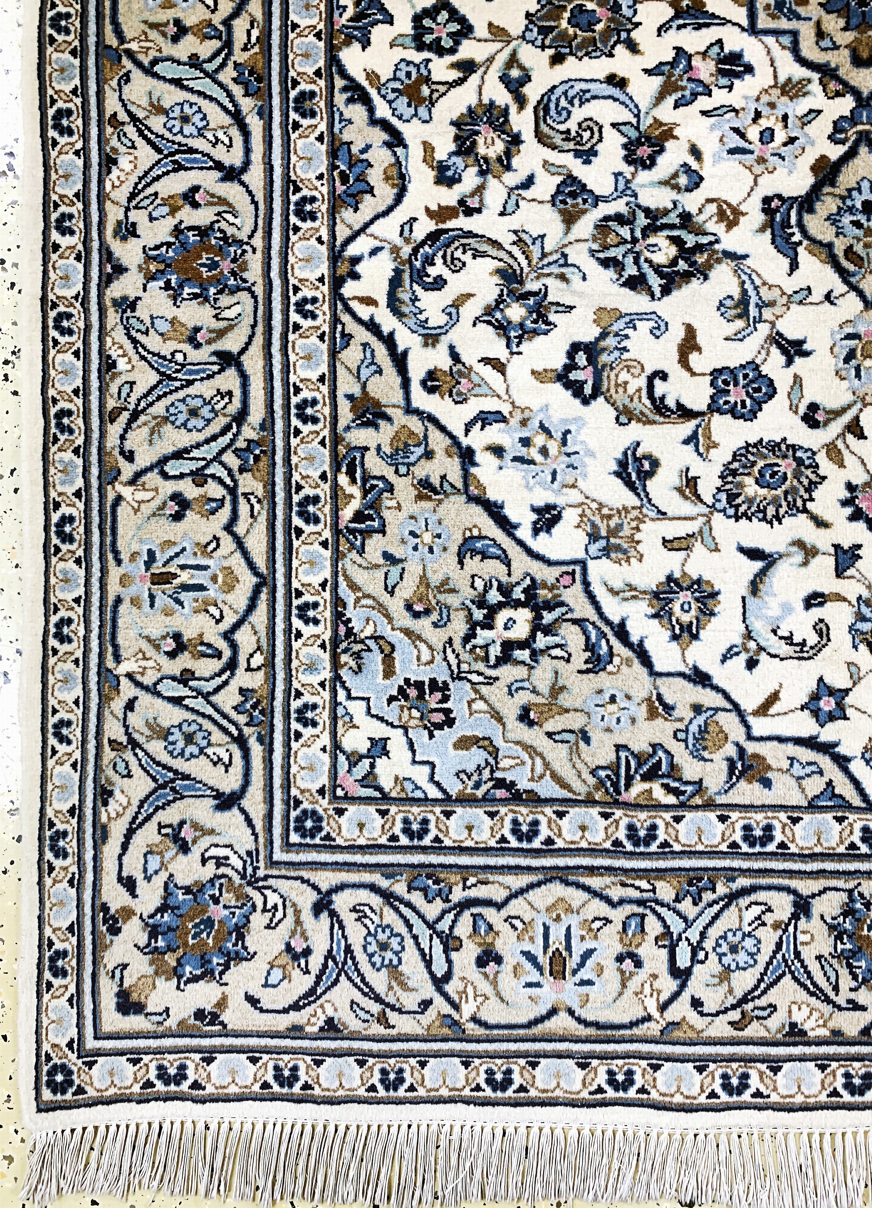 Detail b: Keschan, Persien, Ende 20.Jhd, Wolle auf Baumwolle, ca. 255 x 150 cm, EHZ: 1-2
