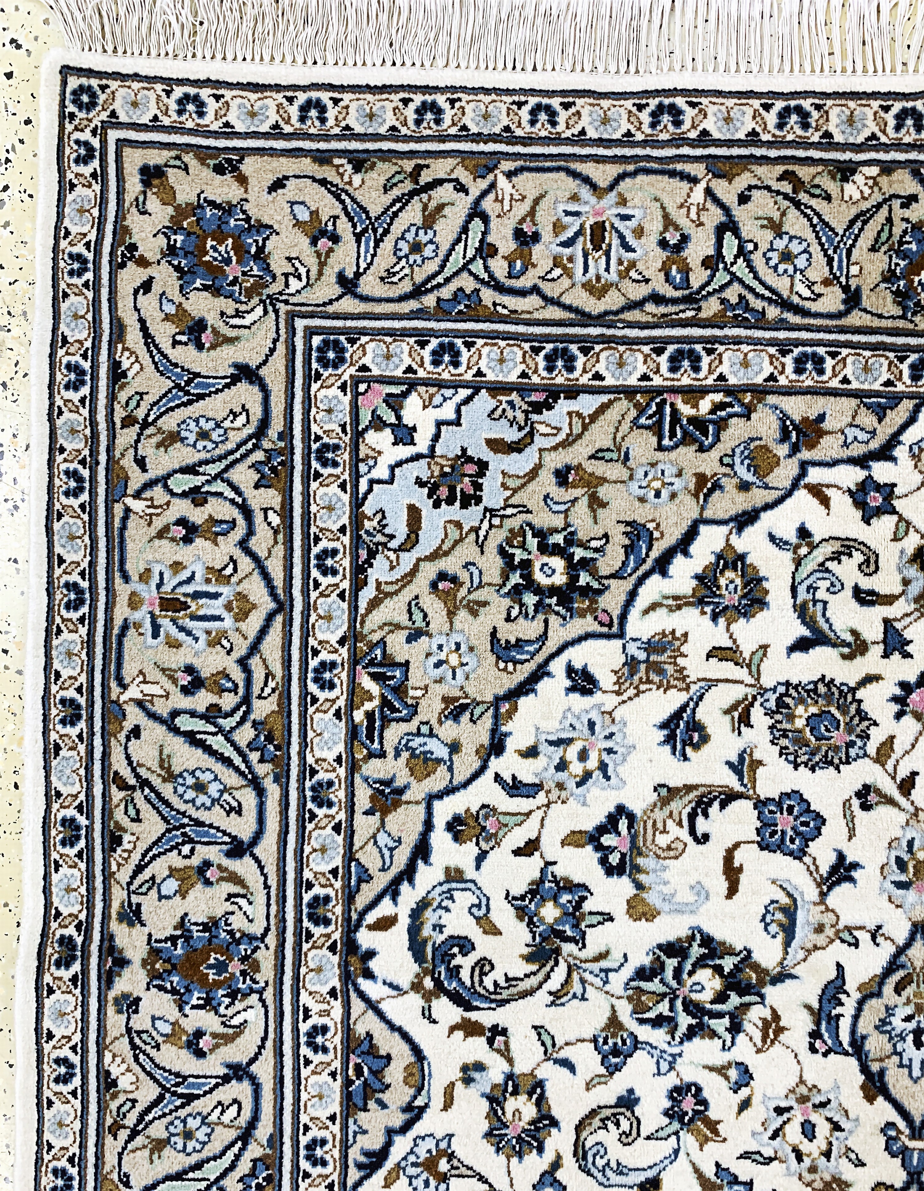 Detail d: Keschan, Persien, Ende 20.Jhd, Wolle auf Baumwolle, ca. 255 x 150 cm, EHZ: 1-2