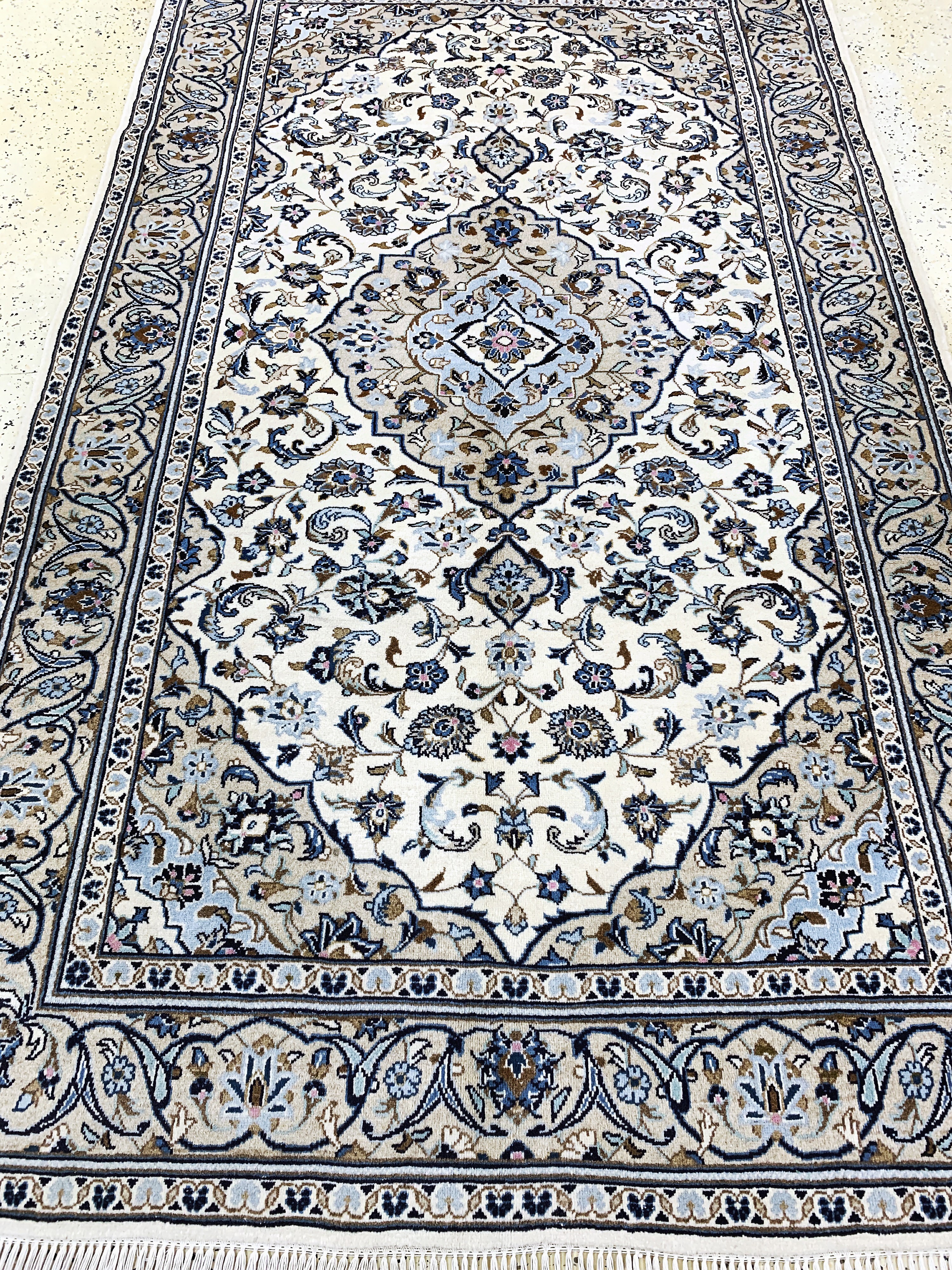 Detail f: Keschan, Persien, Ende 20.Jhd, Wolle auf Baumwolle, ca. 255 x 150 cm, EHZ: 1-2