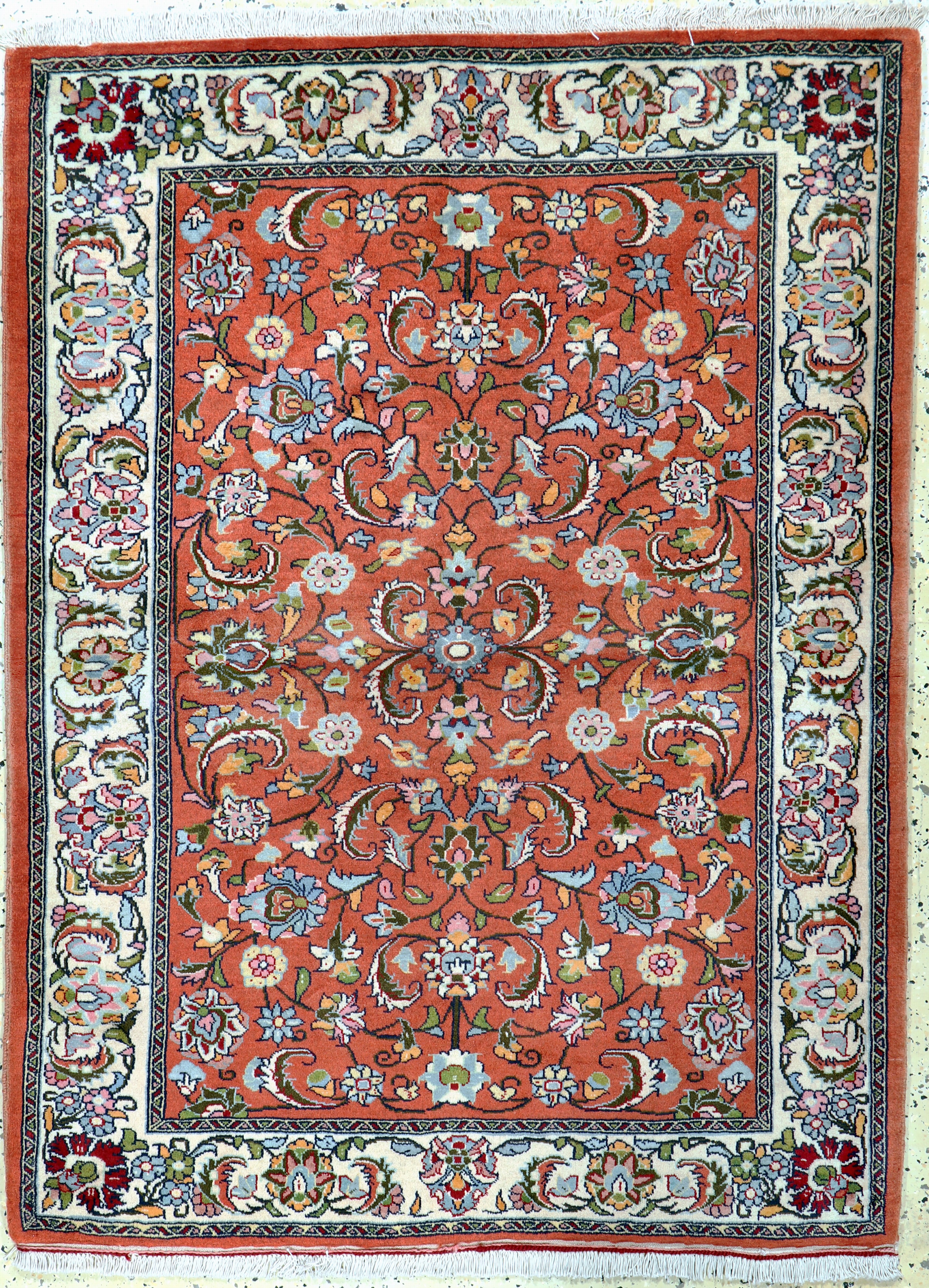 Image 27142256 - Saveh Kork, Persien, Ende 20.Jhd, Korkwolleauf Baumwolle, ca. 150 x 112 cm, EHZ: 1-2 ...
