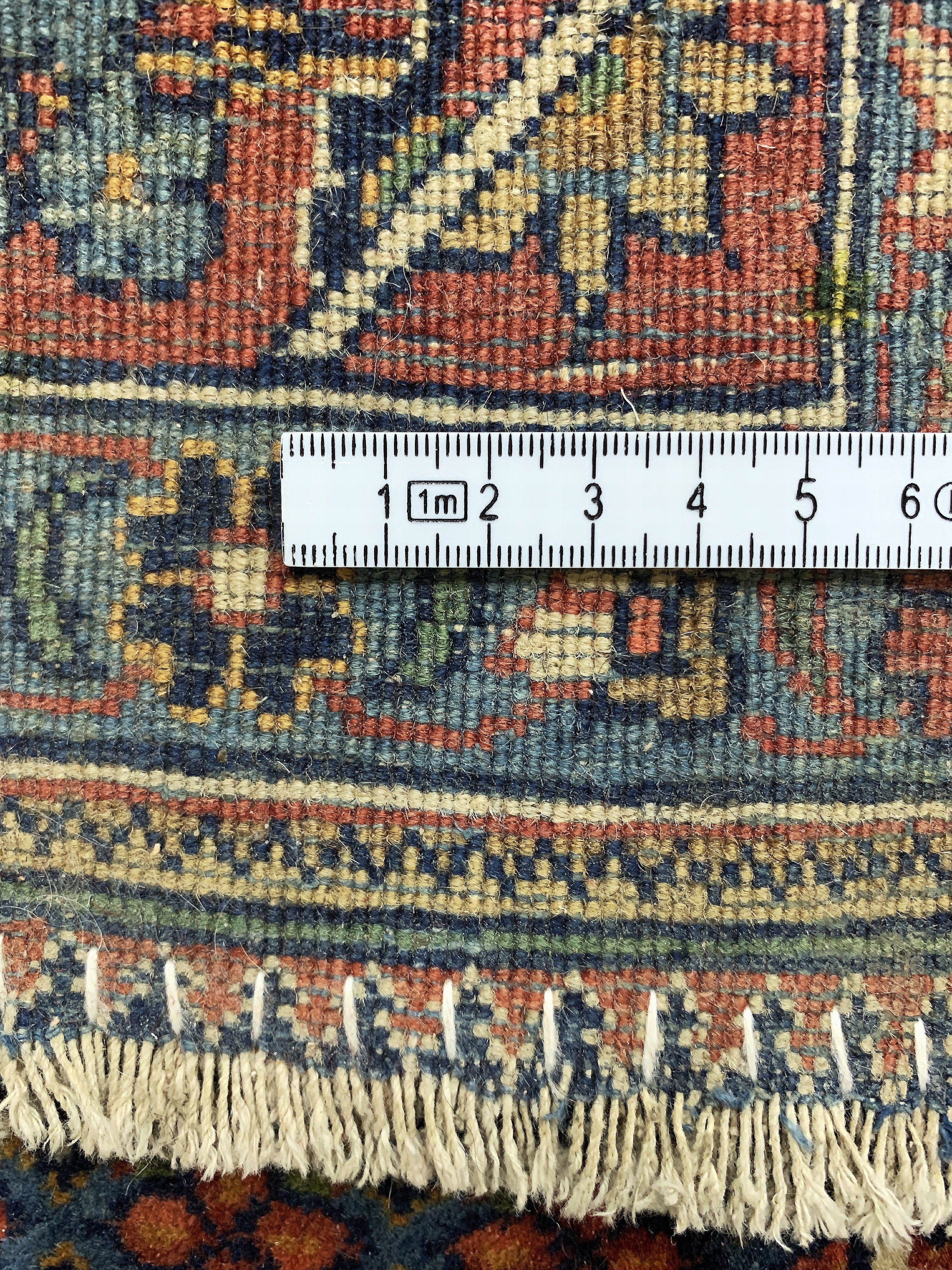 Detail f: Keschan"Hadji-Khanumi"antik, Persien, um 1900, Korkwolle mit Seide, ca. 206 x 135 cm, EHZ: 2-3