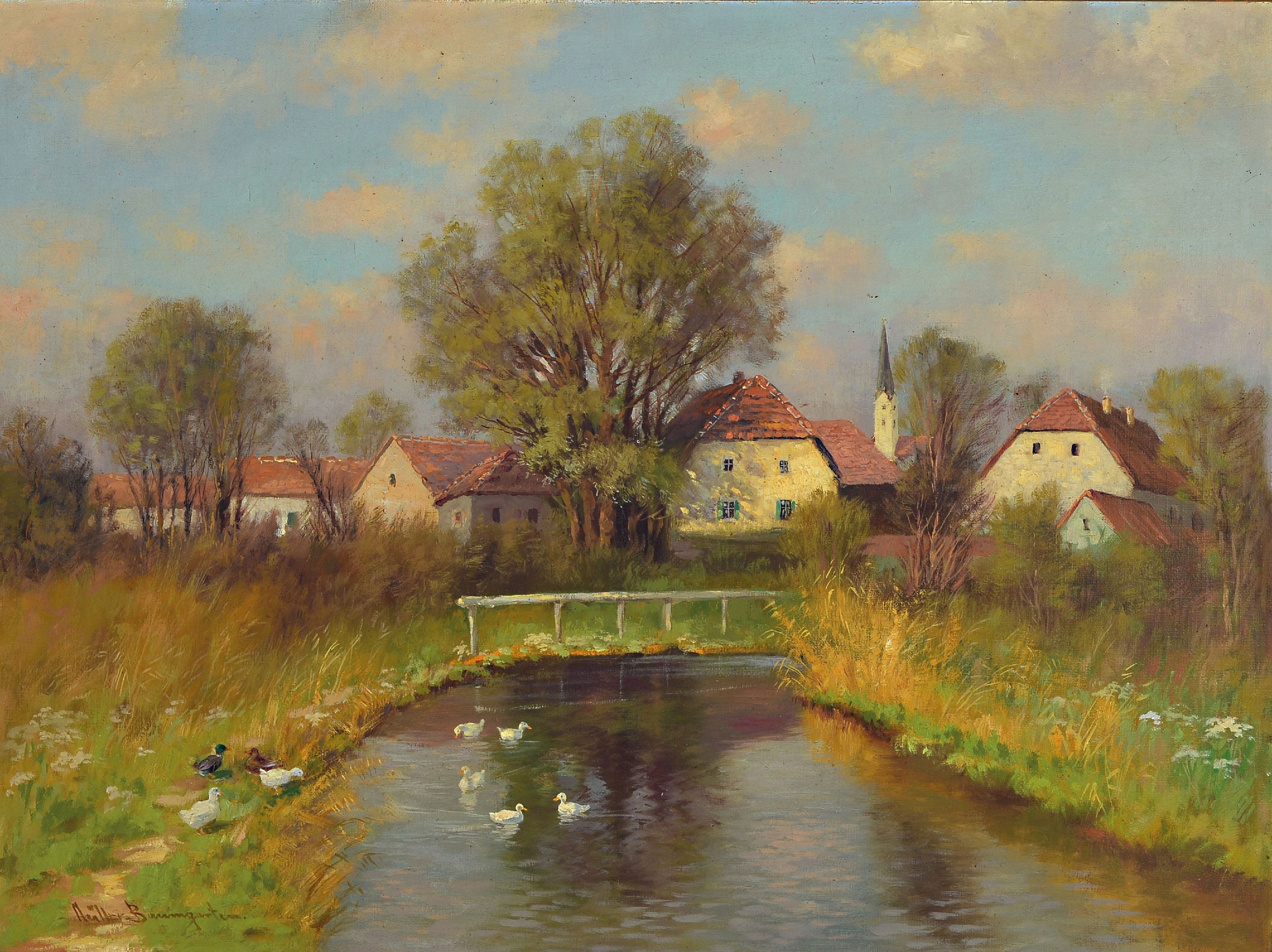 Image 27142287 - Carl Müller-Baumgarten, 1879 Leipzig-1964 München, Landschaftsmaler aus München, ...