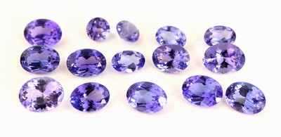Image Lot lose Tansanite, zus. ca. 41.67 ct, versch.Schliffformen und Größen