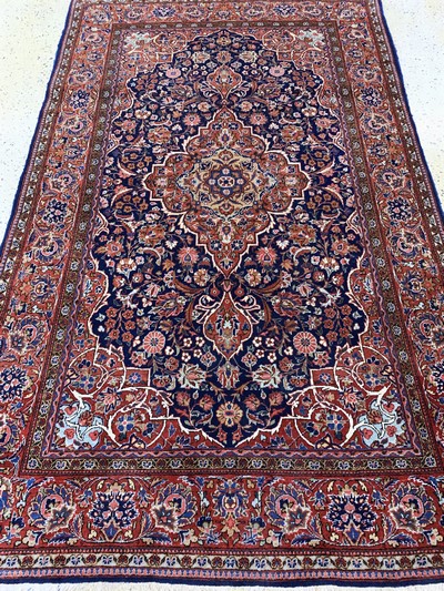 27142209e - Ghaswin antik, Persien, um 1900, Wolle auf Baumwolle, ca. 210 x 133 cm, gereinigt, EHZ: ...