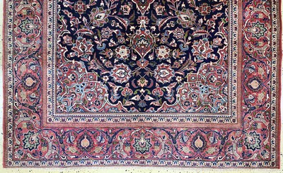 27142213c - Keschan Kork alt, Persien, Anfang 20.Jhd, Korkwolle auf Baumwolle, ca. 215 x 135 cm, ...