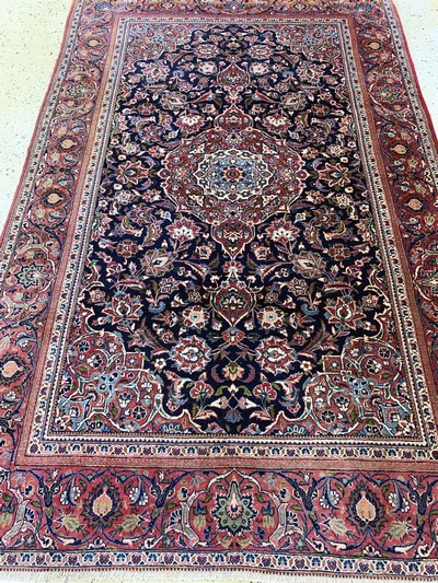 27142213e - Keschan Kork alt, Persien, Anfang 20.Jhd, Korkwolle auf Baumwolle, ca. 215 x 135 cm, ...