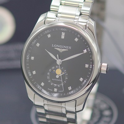 27142219a - LONGINES Master Collection Herrenarmbanduhr mit Mondphase Referenz L2.909.4.57.6, ...