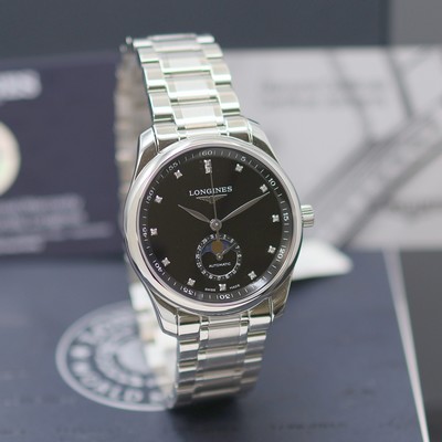 27142219b - LONGINES Master Collection Herrenarmbanduhr mit Mondphase Referenz L2.909.4.57.6, ...