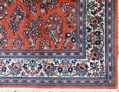 27142225a - Sarogh, Persien, Ende 20.Jhd, Wolle auf Baumwolle, ca. 200 x 200 cm, EHZ: 2 ...
