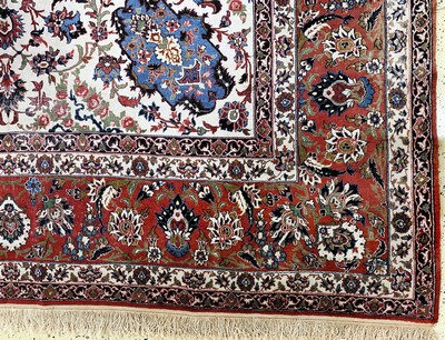 27142241a - Esfahan alt, Persien, Anfang 20.Jhd, Korkwolle auf Baumwolle, ca. 405 x 300 cm, ...