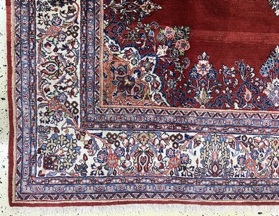 27142247b - Sarogh alt, Persien, Mitte 20.Jhd, Wolle auf Baumwolle, ca. 250 x 245 cm, EHZ: ...