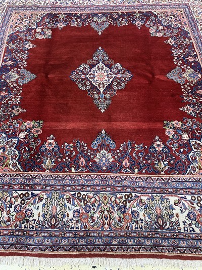 27142247f - Sarogh alt, Persien, Mitte 20.Jhd, Wolle auf Baumwolle, ca. 250 x 245 cm, EHZ: ...
