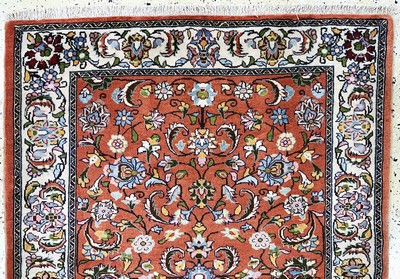 27142256a - Saveh Kork, Persien, Ende 20.Jhd, Korkwolleauf Baumwolle, ca. 150 x 112 cm, EHZ: 1-2 ...
