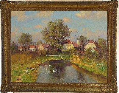 27142287k - Carl Müller-Baumgarten, 1879 Leipzig-1964 München, Landschaftsmaler aus München, ...