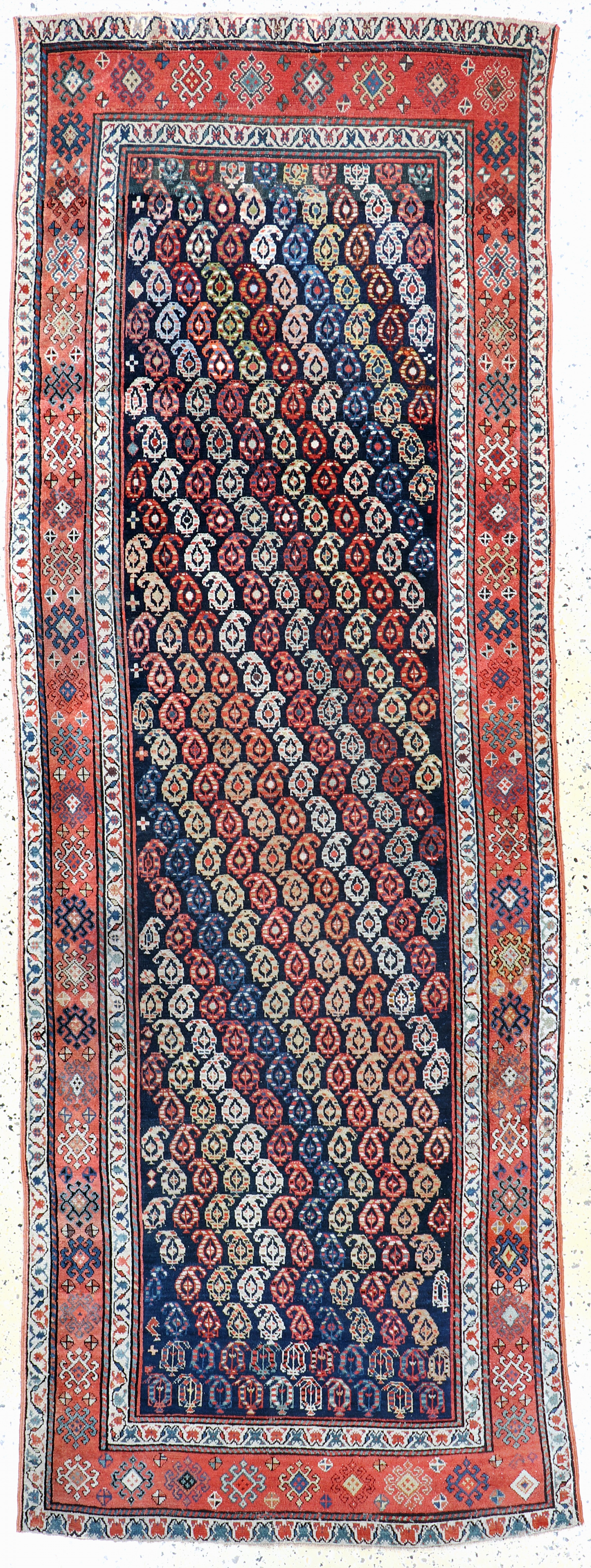 Image 27142320 - Karabagh Kazak antique, Caucasus, 19th century, wool on wool, approx. 305 x 113 cm, ...