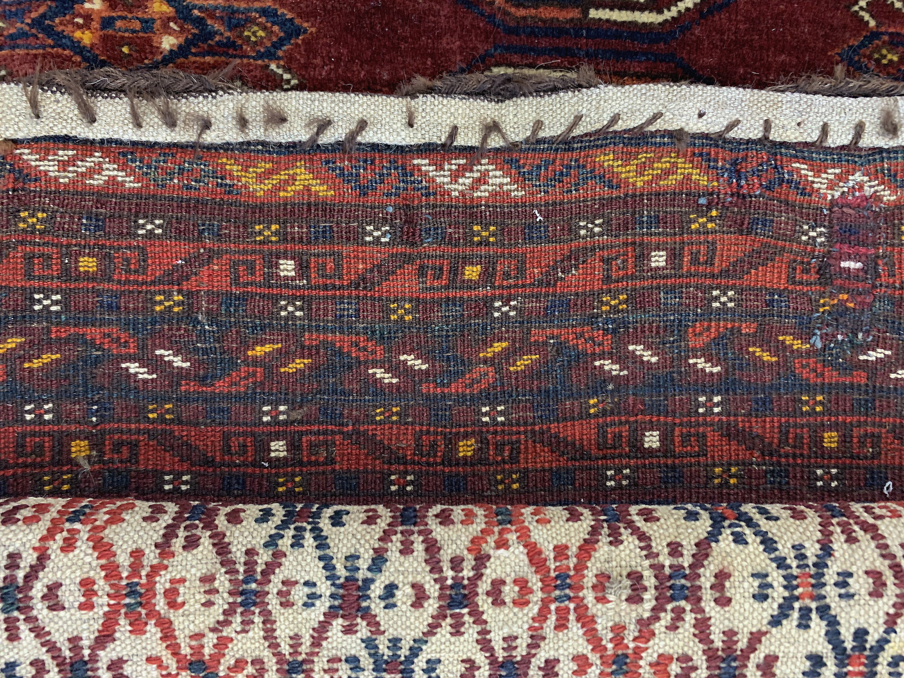 Detail f: Tschowal antik, Turkmenistan, um 1900, Wolle auf Wolle, ca. 160 x 100 cm, EHZ: 3