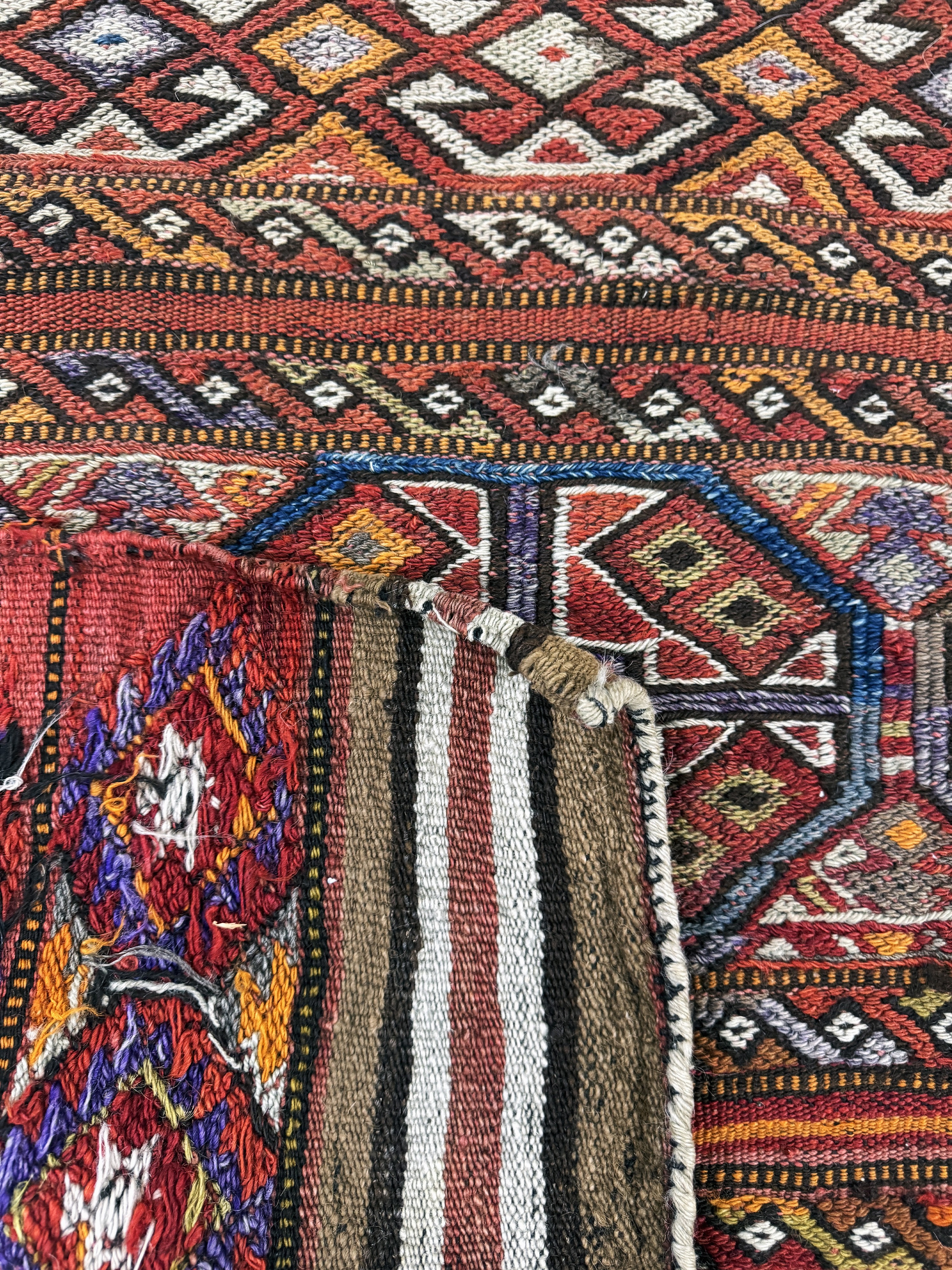 Detail e: Sumakh Sackfront, Türkei, Anfang 20.Jhd, Wolle auf Wolle, ca. 120 x 82 cm, EHZ: 2