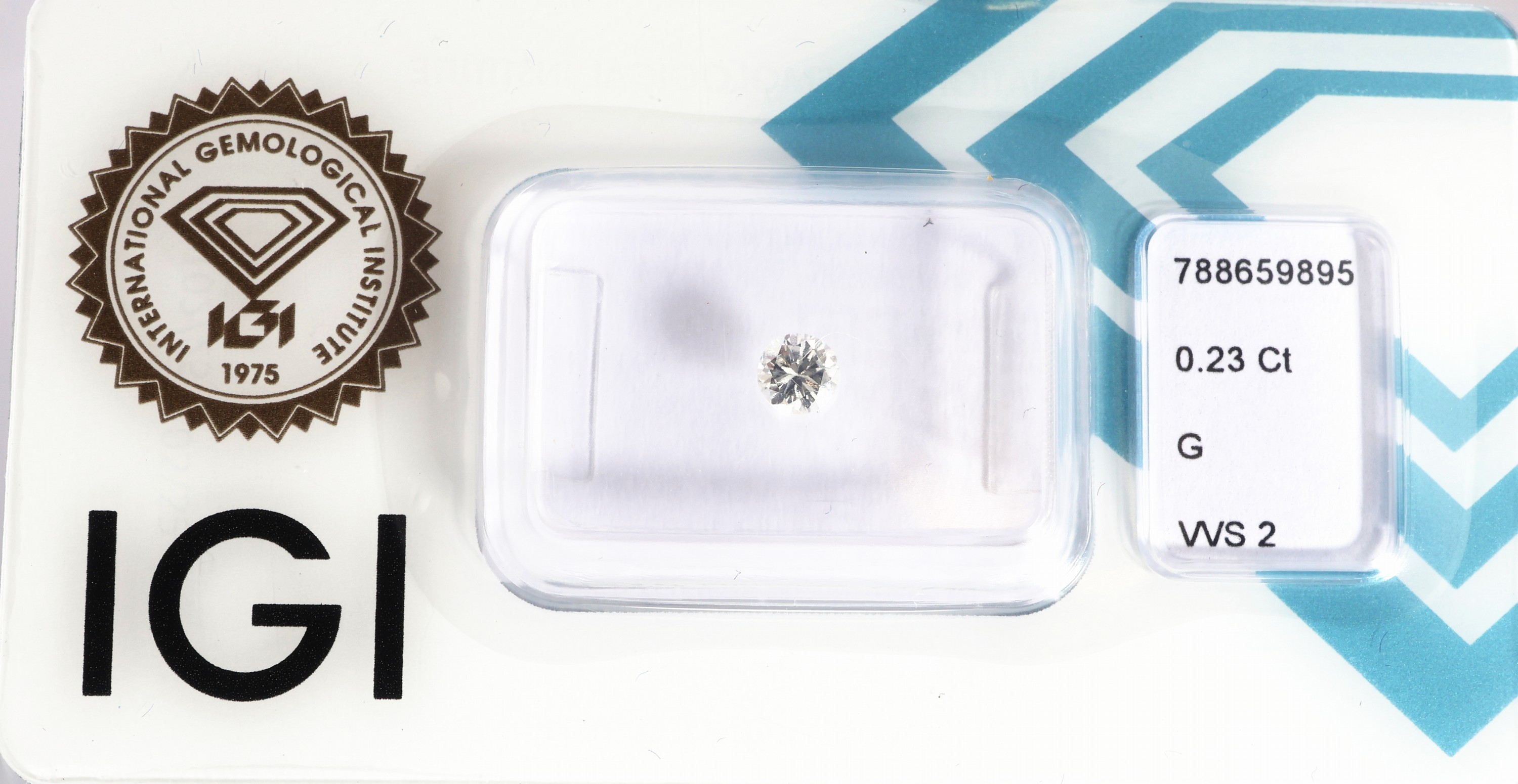 Image 27142361 - Loser Brillant 0.23 ct feines Weiß(G)/vvs2, eingeschweißt, IGI-Expertise anbei ...