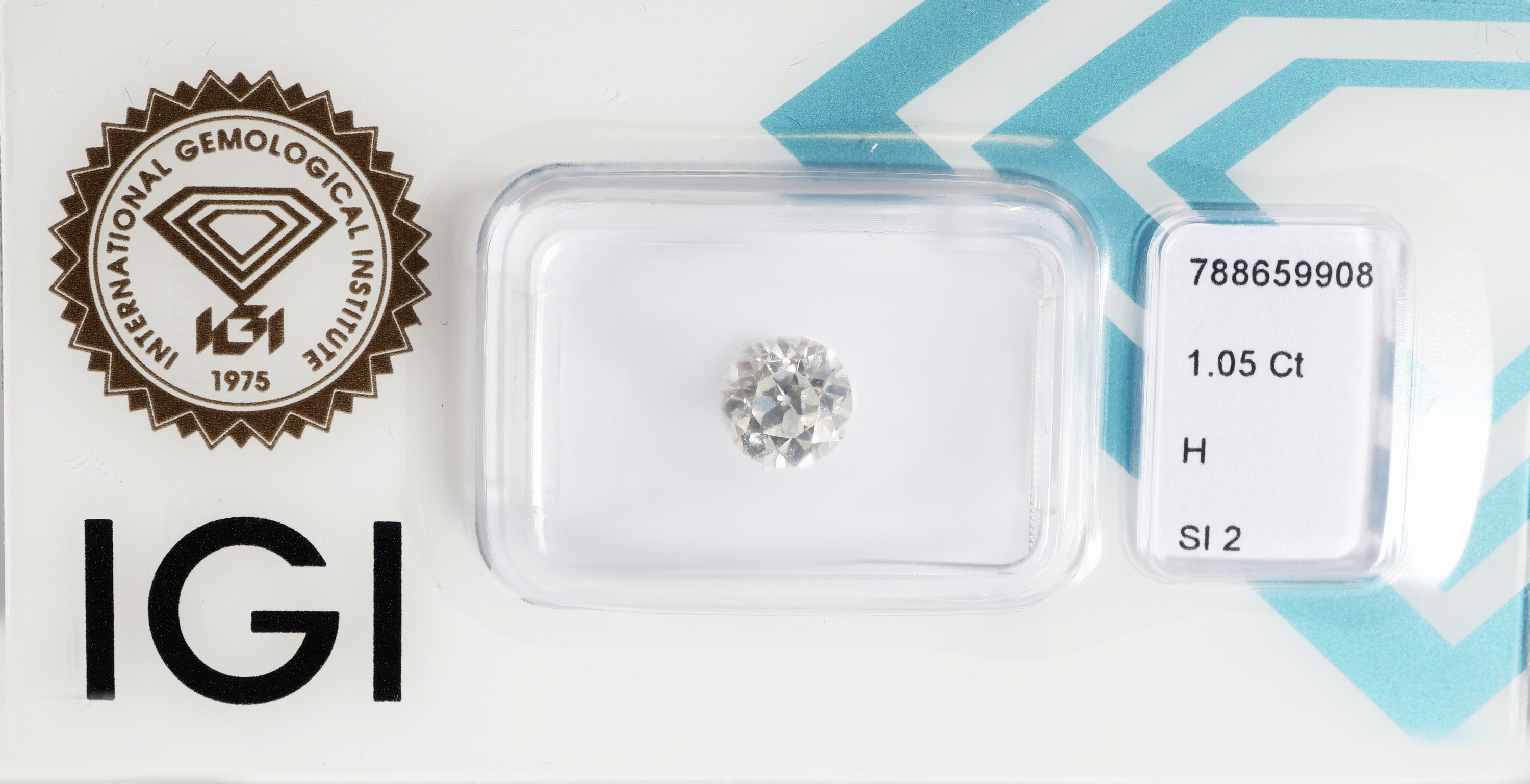 Image 27142362 - Loser Brillant 1.05 ct Weiß(H)/si2, eingeschweißt, IGI-Expertise anbei Schätzpreis: ...