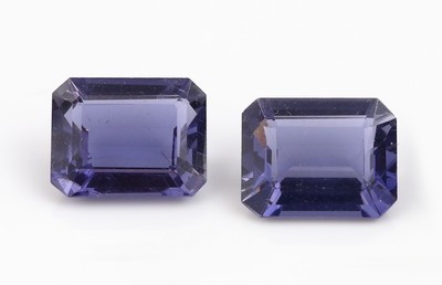 27142304a - Lot 4 lose Iolithe, zus. ca. 9.06 ct, 2 x Treppenschliff, 2 x ovalfacett. Schätzpreis: ...