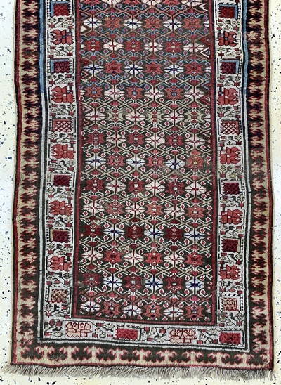 27142323d - Karabagh Kazak antik, Kaukasus, 19.Jhd, Wolle auf Wolle, ca. 320 x 78 cm, ...