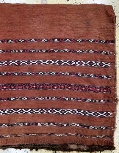 27142325d - Konvolut aus 2 Torba & 2 Tschowal, antik, Turkmenistan, 19.Jhd, Wolle auf Wolle, ca. 145 ...