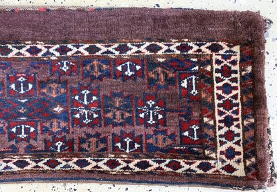 27142325j - Konvolut aus 2 Torba & 2 Tschowal, antik, Turkmenistan, 19.Jhd, Wolle auf Wolle, ca. 145 ...