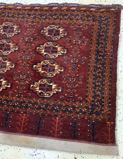 27142337a - Tschowal antik, Turkmenistan, um 1900, Wolle auf Wolle, ca. 160 x 100 cm, EHZ: 3 ...