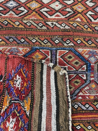27142345e - Sumakh Sackfront, Türkei, Anfang 20.Jhd, Wolle auf Wolle, ca. 120 x 82 cm, EHZ: 2 ...