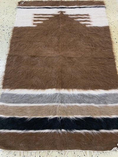 27142360c - ´Siirt´Kelim, Türkei, Anfang 20.Jhd, Ziegenhaar, ca. 125 x 82 cm, EHZ: 2 Schätzpreis: ...