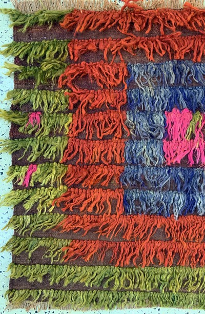 27142367b - ´Tülü´Schlafteppich Fragment, Türkei, um 1900, Wolle auf Wolle, ca. 95 x 114 cm, ...