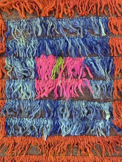 27142367c - ´Tülü´Schlafteppich Fragment, Türkei, um 1900, Wolle auf Wolle, ca. 95 x 114 cm, ...