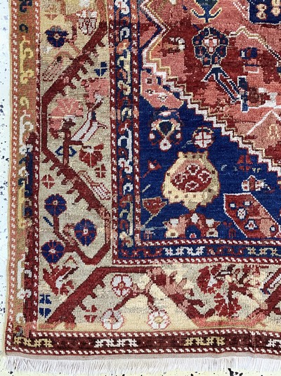 27142368b - Kula antique, Turkey, 19th century, wool on wool, approx. 170 x 150 cm, condition: 2-3, ...