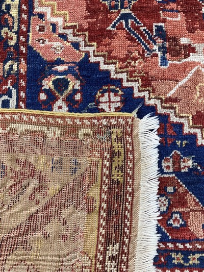 27142368h - Kula antique, Turkey, 19th century, wool on wool, approx. 170 x 150 cm, condition: 2-3, ...