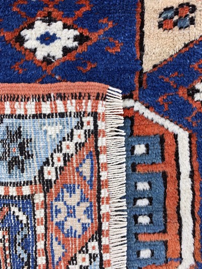 27142369d - Bergama, Türkei, Mitte 20.Jhd, Wolle auf Wolle, ca. 120 x 87 cm, EHZ: 2 Schätzpreis: ...
