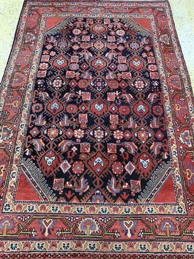 27142383d - Shahsawan, Persien, Mitte 20.Jhd, Wolle aufBaumwolle, ca. 206 x 136 cm, EHZ: 2 ...