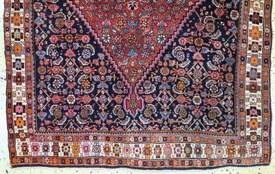 27142390b - Bidjar, Persien, Mitte 20.Jhd, Wolle auf Baumwolle, ca. 150 x 116 cm, EHZ: 2 ...