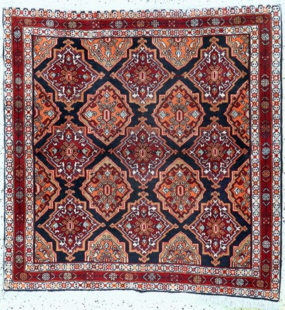 Image Meshgin, Persia, mid-20th century, wool on cotton, approx. 140 x 140 cm, condition: 2. ...